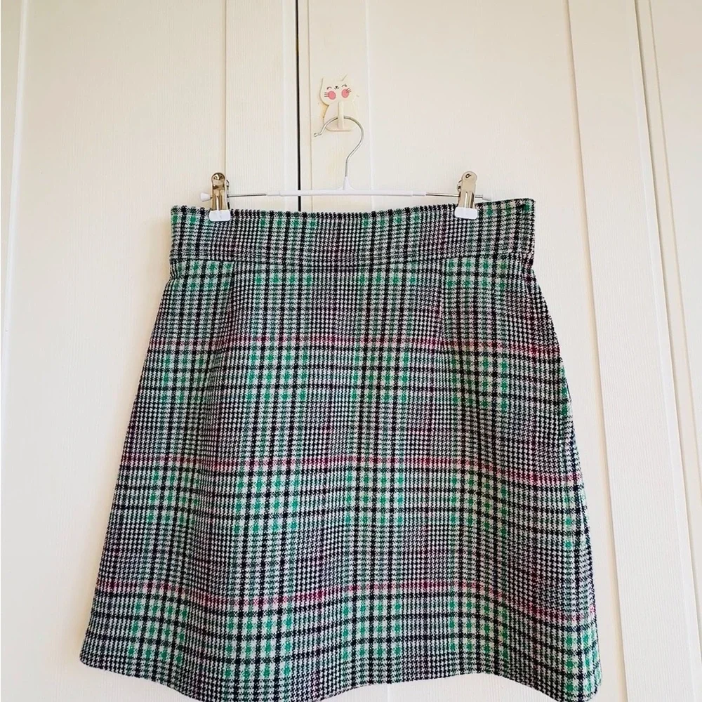 Sandro wool Paris Plaid Blazer and Skirt Set - Picture 5 of 5